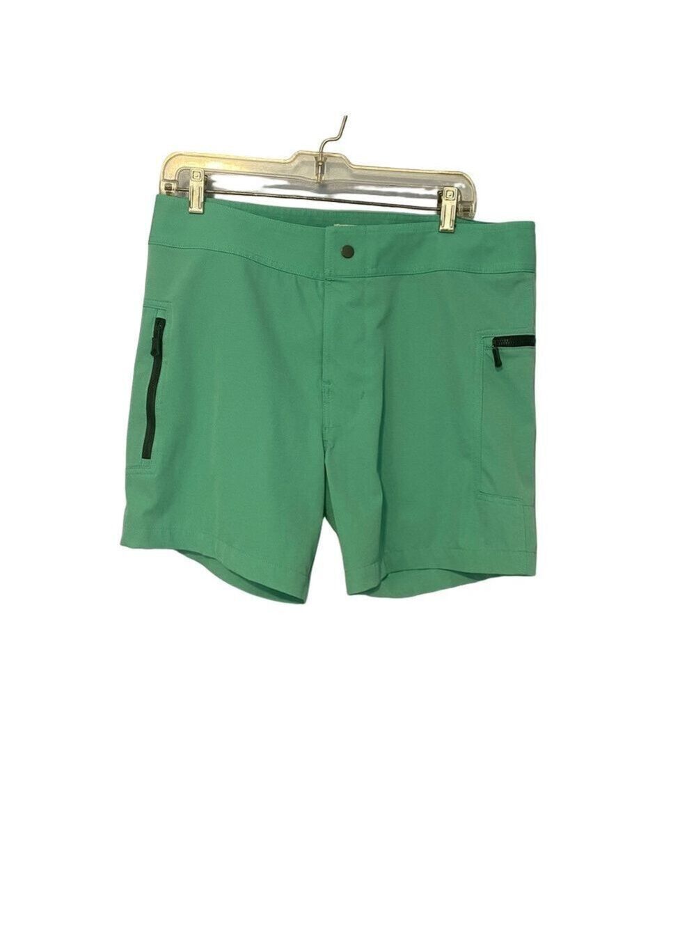 Everest Isles Aqua Blue Men’s Swim Board Shorts | Size 36 | Zipper Pockets
